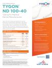 Tygon® ND 100-40 Tubing Datasheet