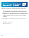Übersichtsbild der Saint-Gobain Life Sciences Qualitätsrichtlinie