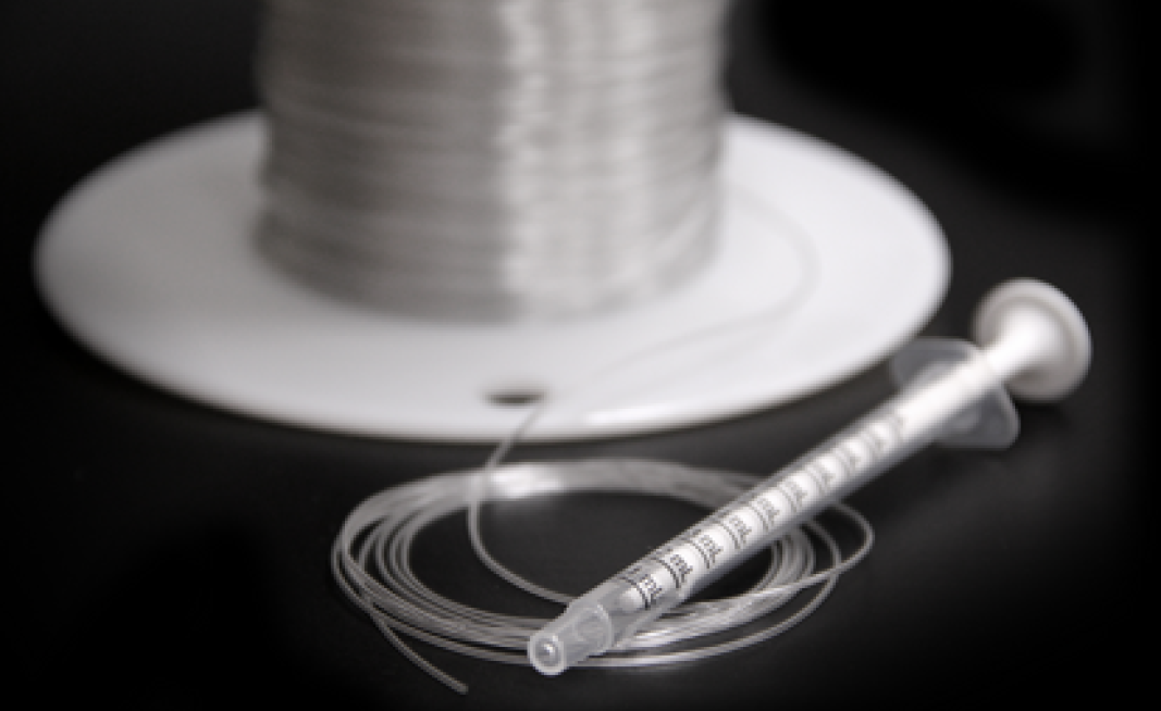 Tygon ND 100-80 on a spool with syringe
