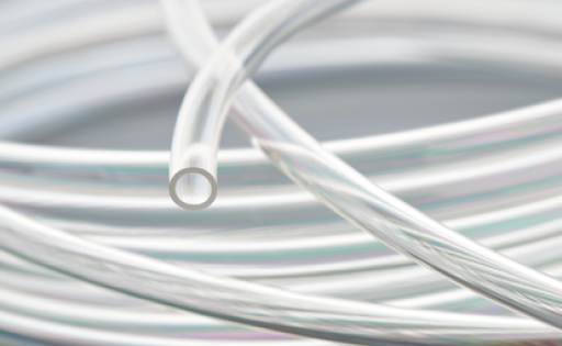 thermoplastic, end, tubing, grey coiled up