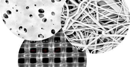 3 Materialien für die Medical Filtration - Membran, Medien, Sieb - Kreise