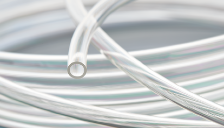 thermoplastic, end, tubing, grey coiled up