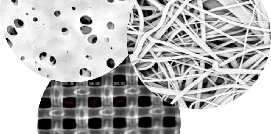 3 Materialien für die Medical Filtration - Membran, Medien, Sieb - Kreise